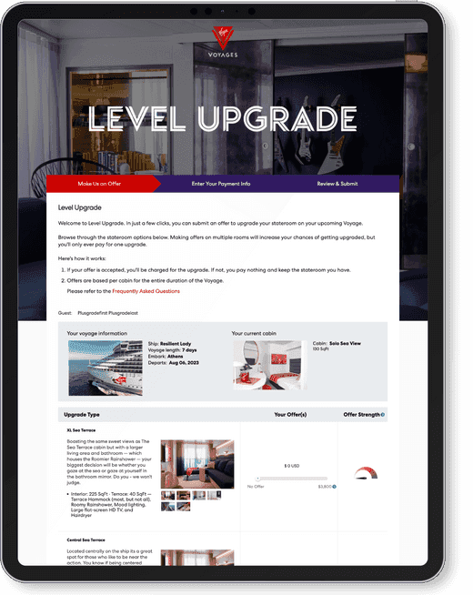 premium upgrade example