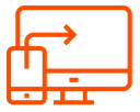 Access direct revenue flow & quick integration icon