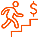 Direct revenue stream icon